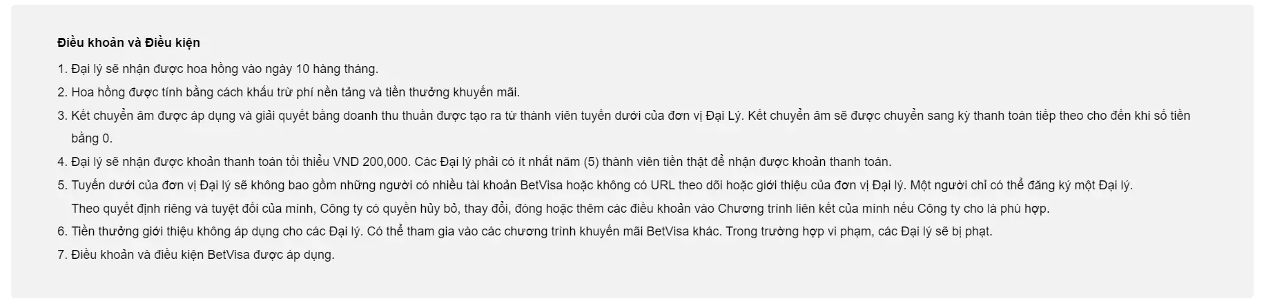 Chương trình Đại lý Betvisa: Hoa Hồng Hấp Dẫn Chương trình Đại lý Betvisa: Hoa Hồng Hấp Dẫn